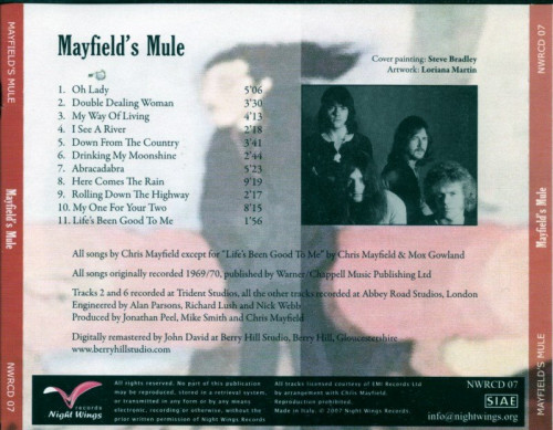 Mayfield's Mule - Mayfield's Mule (1970) [Remastered, 2007] Lossless