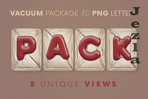Vacuum Package 3D Alphabet - 6975042