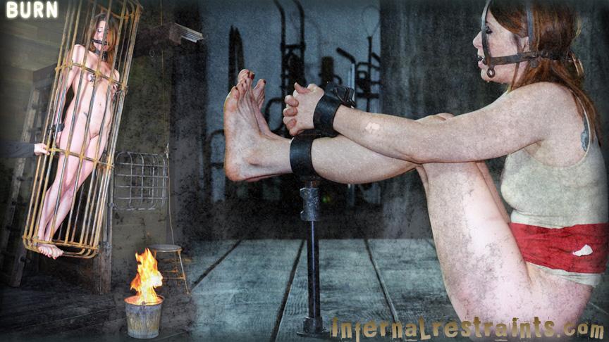 [InfernalRestraints.com] Cici Rhodes - Burn (2012-04-06) [2012 г., BDSM, Fire, Cage, Vibro, 720p]