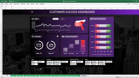 Udemy - How To Create Ultimate Excel Dashboard for BEGINNERS