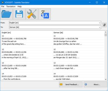 VovSoft Subtitle Translator 2.1 Portable