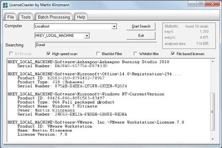 LicenseCrawler 2.5.2604 Multilingual Portable