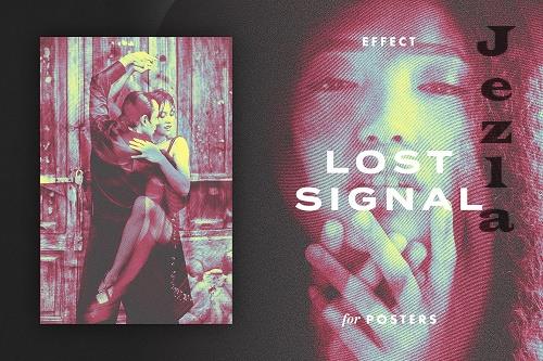 Lost Signal Effect for Posters - 6974443