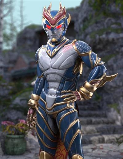 QINGLONG   THE BLUE DRAGON OUTFIT FOR GENESIS 8 MALE