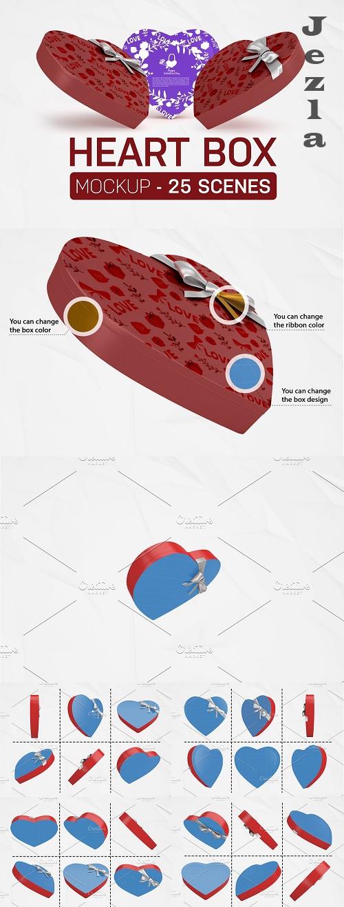 Heart Box Mockup Kit - 6989205
