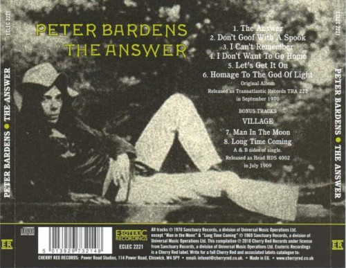 Peter Bardens - The Answer (1970) (2010) lossless