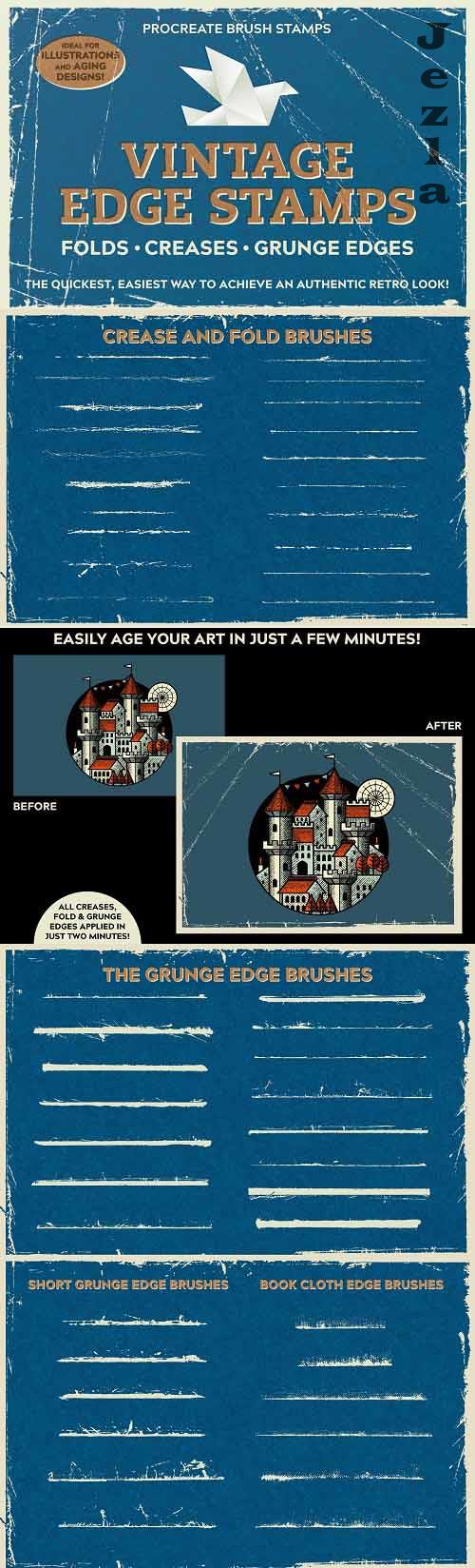 Vintage Edge Stamp Brushes - 5430185 Vintage Edge Stamp Brushes - 5430185