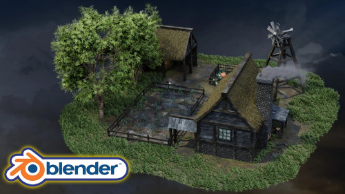 Skillshare - Blender 3 The Ultimate Medieval Scene Course by 3D Tudor Neil Bettison