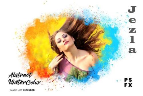 Abstract Watercolor Photo Effect