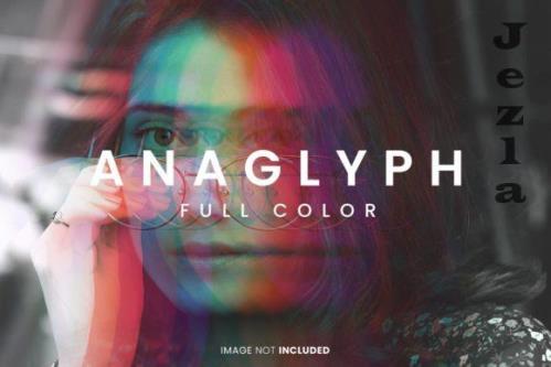 Anaglyph Full Color Photo Effect