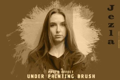 Under Painting Brush Photo Effect