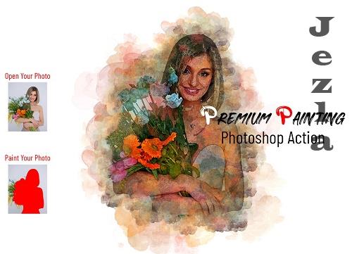 CreativeMarket - Premium Painting Photoshop Action - 6993761