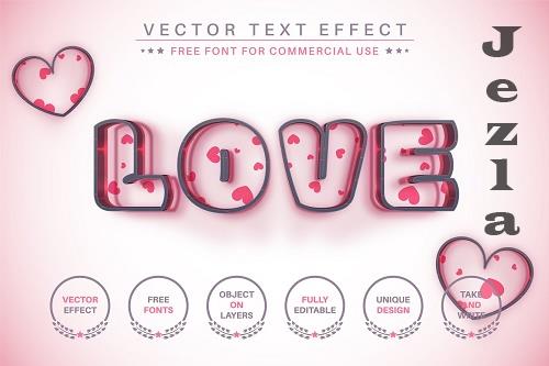 Love Dark - Editable Text Effect - 6996382 Love Dark - Editable Text Effect - 6996382