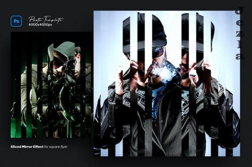 Sliced Mirror Effect for square flyer