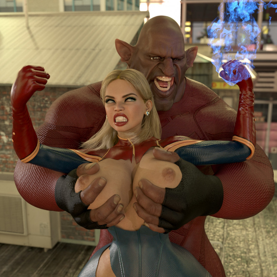 3D Pose - Captain Marvel aliens fight 3D Porn Comic