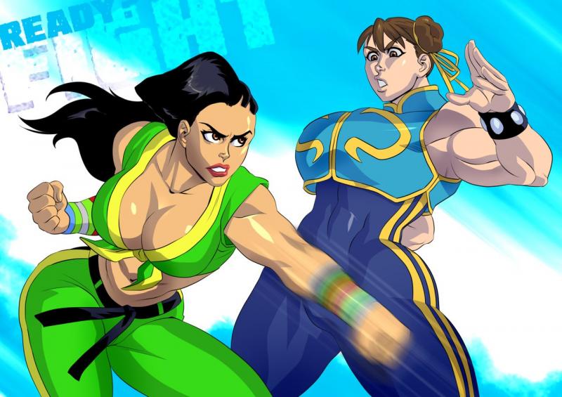 VanBrand - Laura Matsuda vs Chun-Li (Street Fighter V) Porn Comics