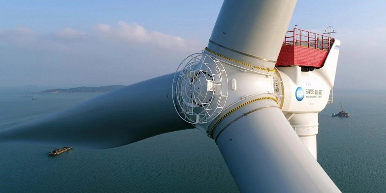 Китайская бражка построит две колоссальные морские ветряные турбины мощностью более 16 МВт каждая