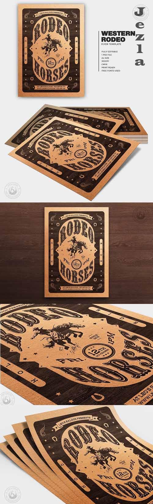 Western Rodeo Flyer Template V3 -7006759 Western Rodeo Flyer Template V3 -7006759