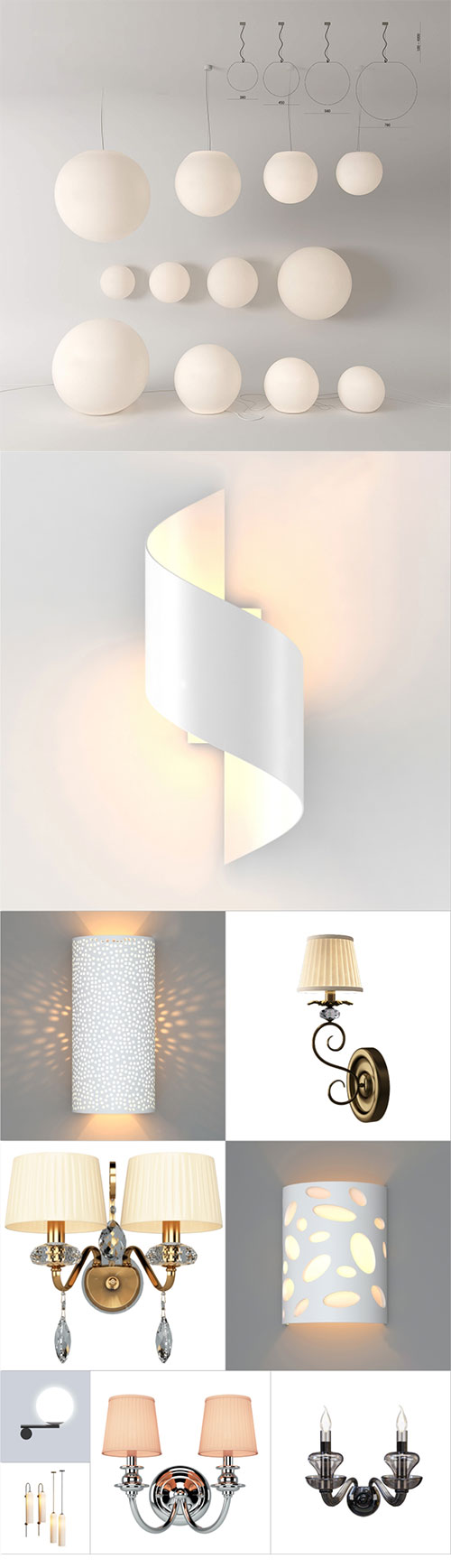 3D model Wall light Set 1