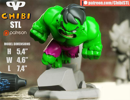 3DXM - Hulk Chibi (Marvel)