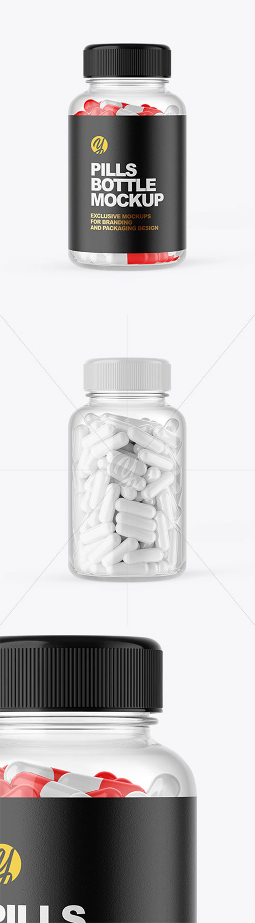 Clear Pill Bottle Mockup 72595