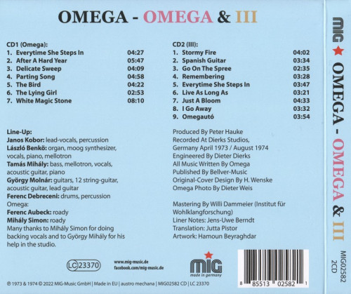 Omega - Omega & III (1973,74) (2022) lossless