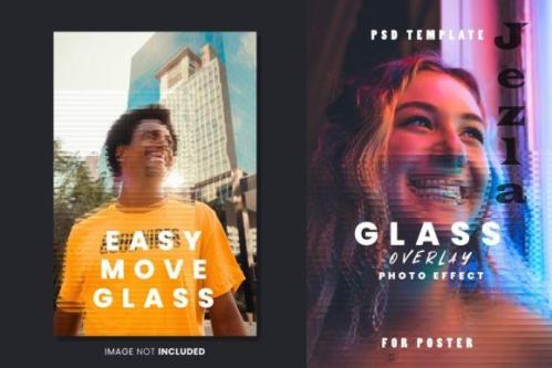 Glass Overlay Photo Effect