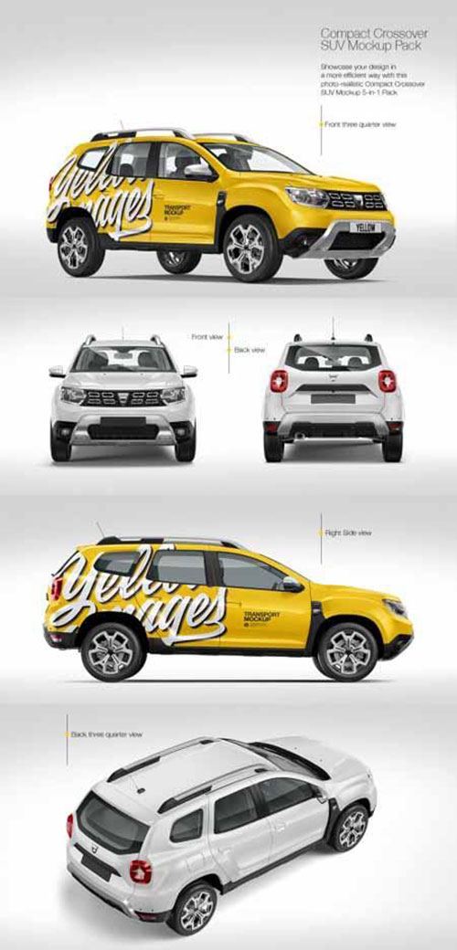 Crossover SUV Mockup Pack