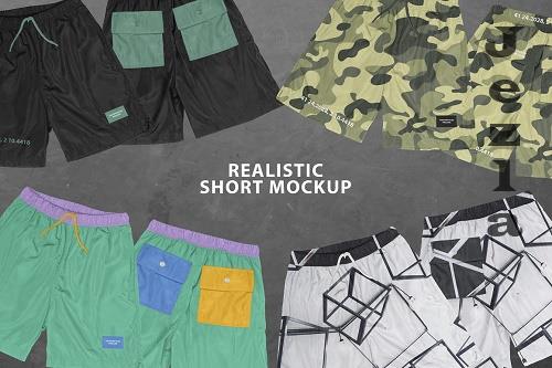Realistic Short Mockup - 6466544
