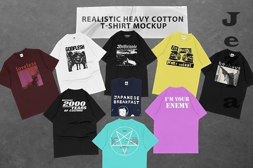 Heavy Cotton T-shirt Mockup - 6578295