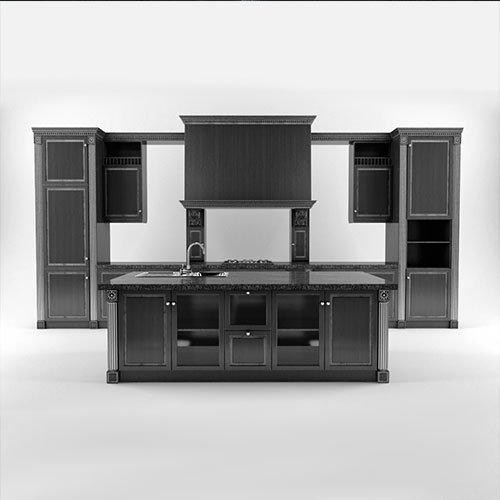 Kitchen set in black 05