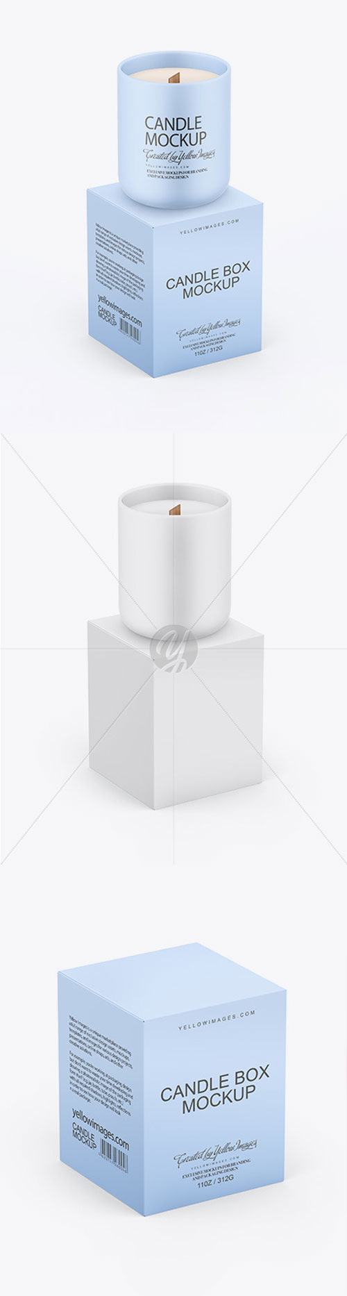 Paper Box W- Matte Candle Mockup 72872
