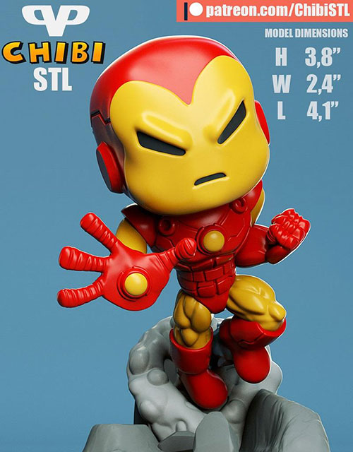 3DXM - Iron-Man Chibi (Marvel)