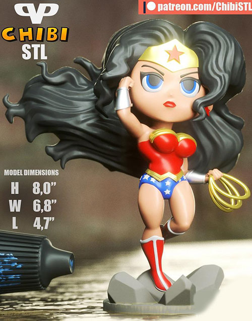 3DXM - Wonder Woman Chibi