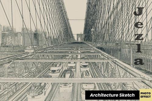 Architecture Sketch Photoshop Action - VQ63J3Q