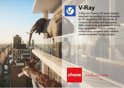 Chaos Group V-Ray 5 Update 2.2 (build 5.20.02) for Cinema4D