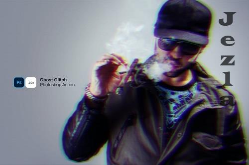 Ghost Glitch Photoshop Action - AJ39CS9