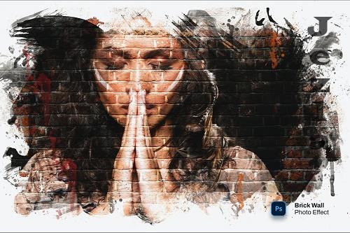 Brick Wall photo effect