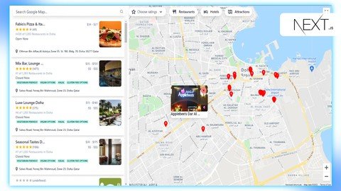 Udemy - Google Map Clone Travel Companion NextJs Chakra UI