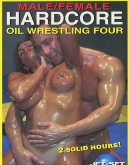 Male-Female Hardcore Oil Wrestling 4 / Мужская-Женская борьба в масле 4