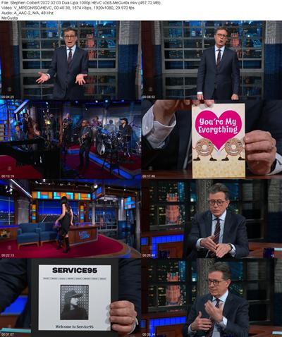 Stephen Colbert 2022 02 03 Dua Lipa 1080p HEVC x265 