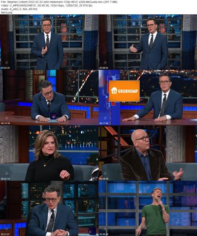 Stephen Colbert 2022 02 23 John Heilemann 720p HEVC x265 