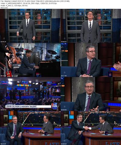 Stephen Colbert 2022 02 15 John Oliver 720p HEVC x265 