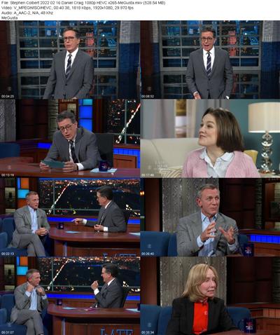 Stephen Colbert 2022 02 16 Daniel Craig 1080p HEVC x265 