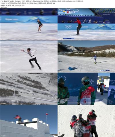 Beijing Winter Olympics 2022 BBC Live Coverage Day 02 Part 04 1080p HEVC x265 