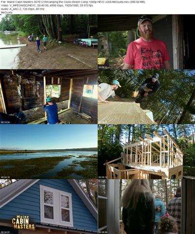Maine Cabin Masters S07E12 Revamping the Cooks Beach Camp 1080p HEVC x265 