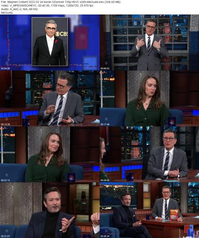 Stephen Colbert 2022 02 24 Norah ODonnell 720p HEVC x265 