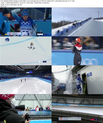 Beijing Winter Olympics 2022 BBC Live Coverage Day 07 Part 03 1080p HEVC x265 