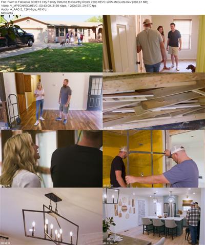 Fixer to Fabulous S03E13 City Family Returns to Country Roots 720p HEVC x265 