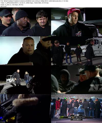 Street Outlaws Fastest in America S03E06 Cali vs NOLA 1080p HEVC x265 